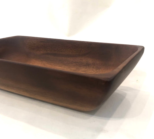 Bowl, Acacia Wood 12" Rectangular