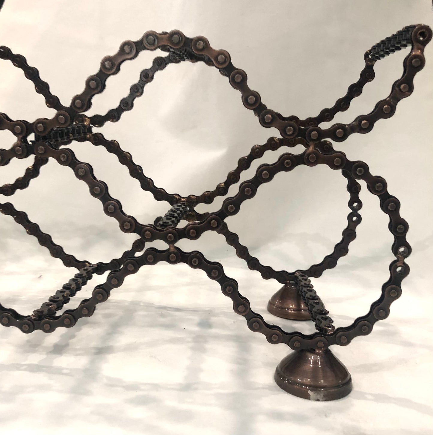 Bike Chain Wine Rack