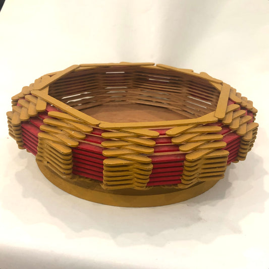 Bowl, Vintage Red & Yellow Popsicle