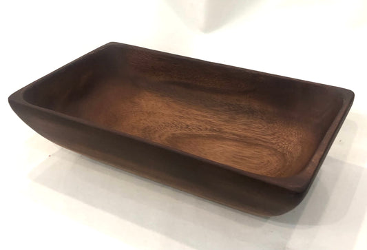 Bowl, Acacia Wood 12" Rectangular