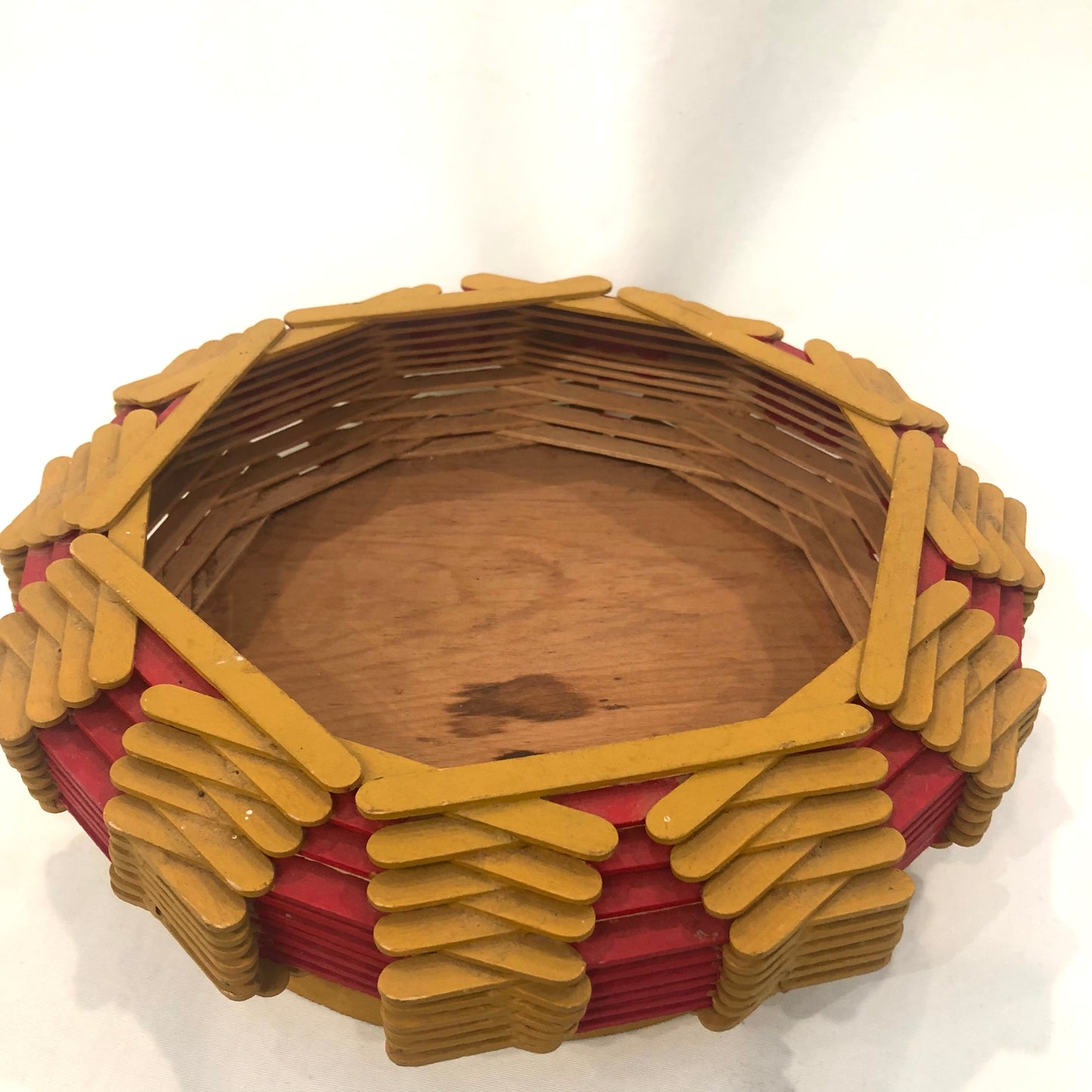 Bowl, Vintage Red & Yellow Popsicle