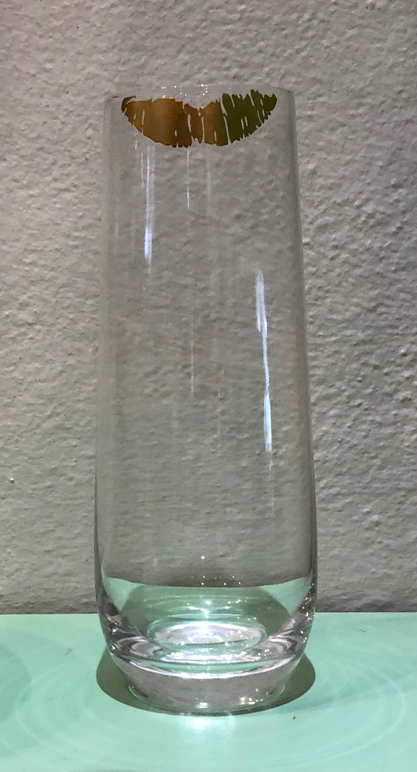 "Kiss" Champagne Glass