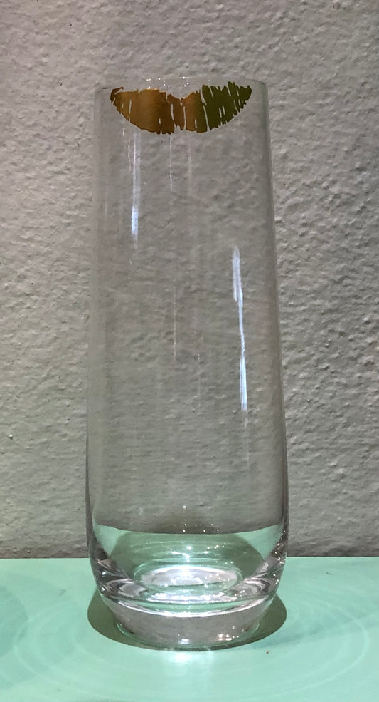 "Kiss" Champagne Glass