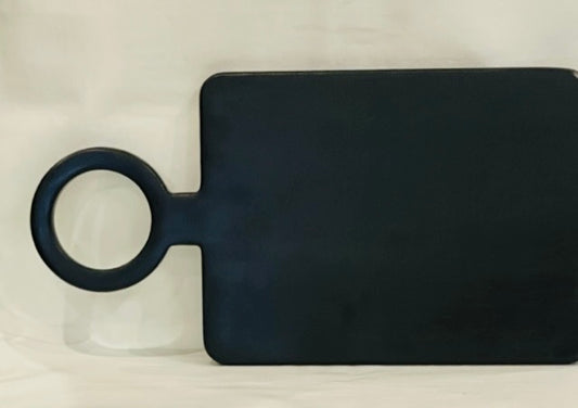 Serving Board, Black Stained Mango Wood, Small