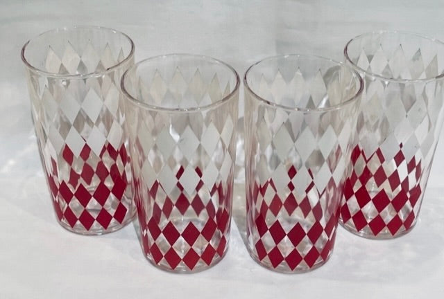 Diamond Drink Glasses (Set of 4)