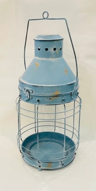 Lantern, Railroad Style/Large/Blue