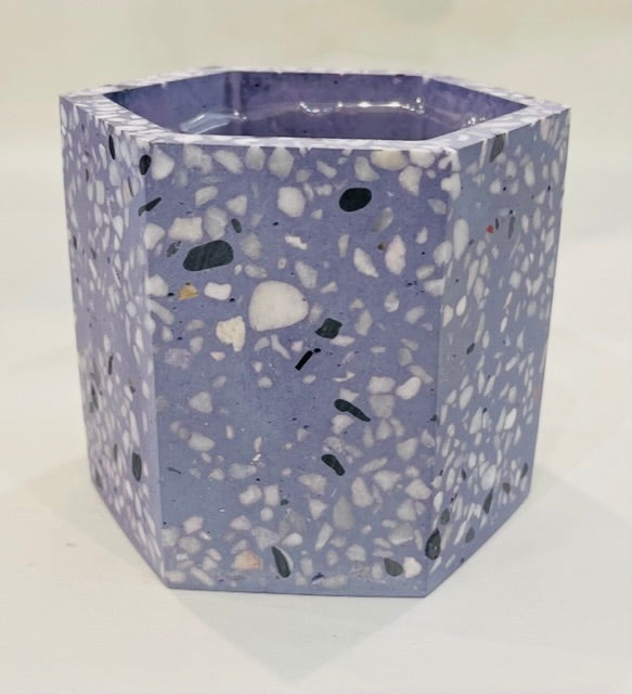 Pot, Boho, Terrazzo, 3.5" x 3.25"