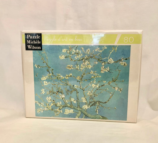 Puzzle, 80 piece Van Gogh image, hand-cut wood jigsaw