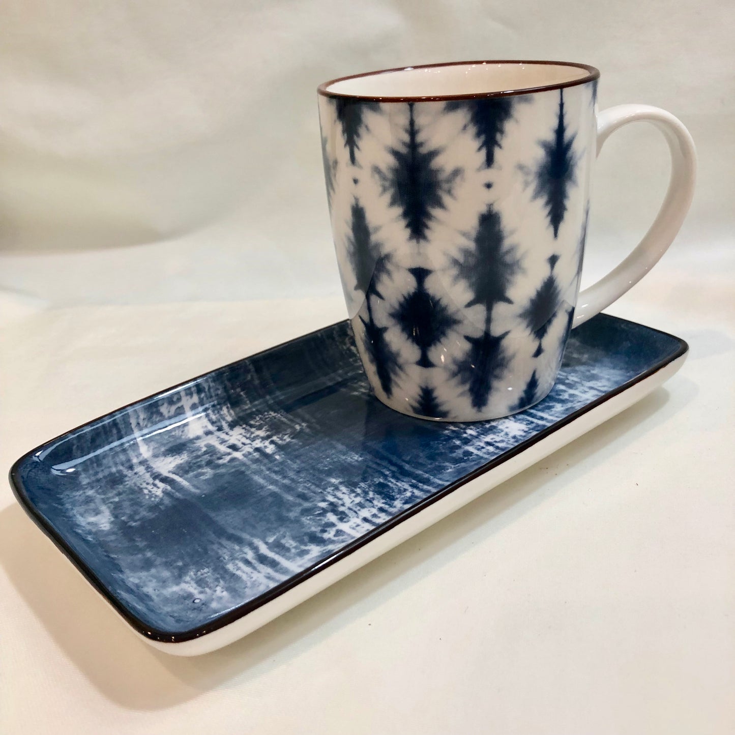 Tray, Ceramic, Indigo