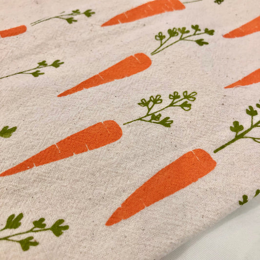 Towel, Kitchen Towel with Carrot Motif