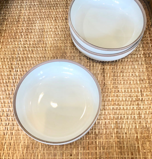 Porcelain Salad Bowl with Ivory Glaze/6.25"