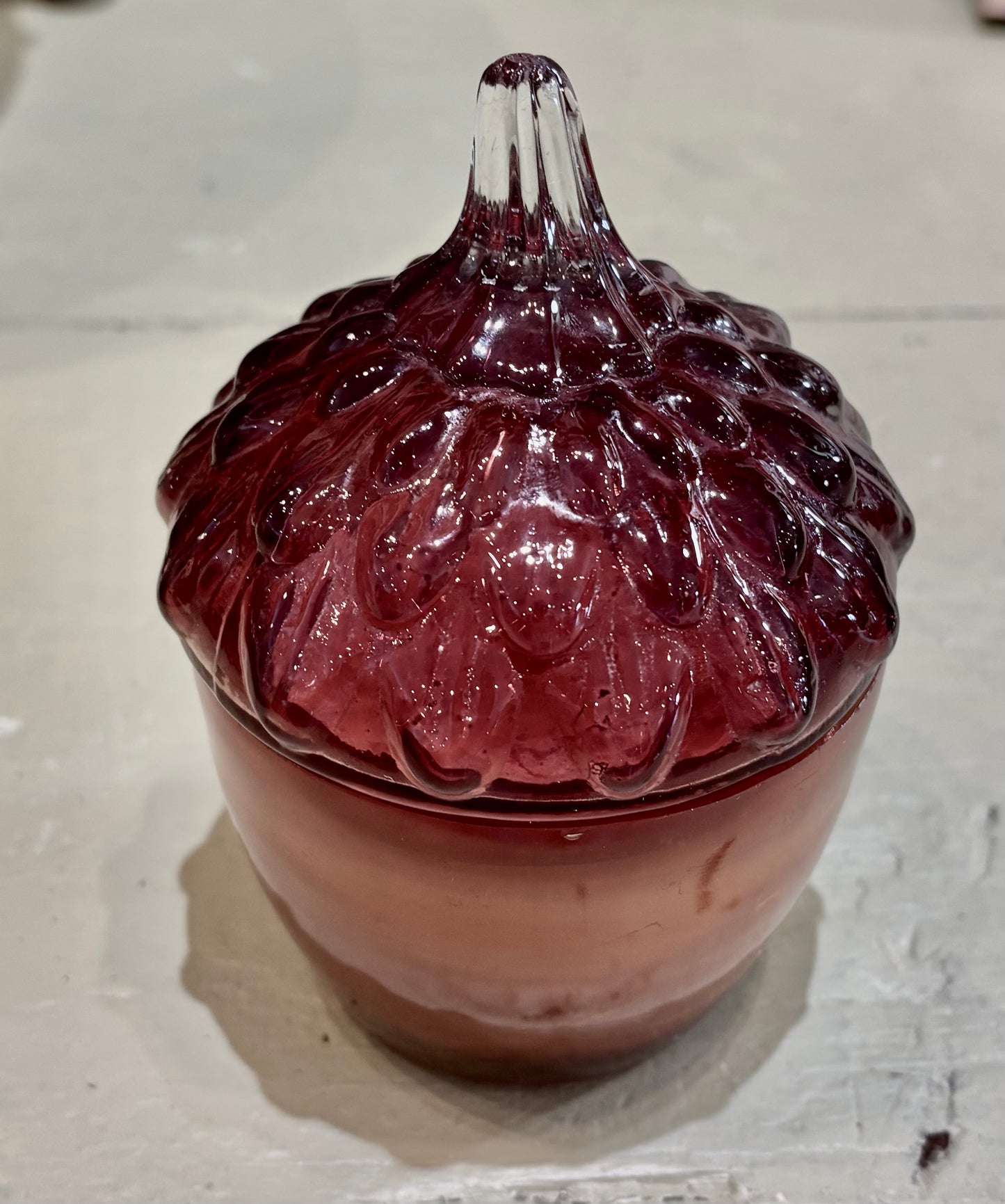 Amber Acorn Candle