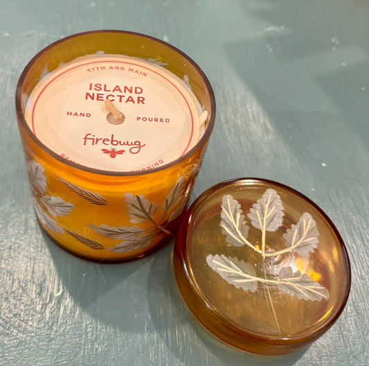 Amber Foliage Candle
