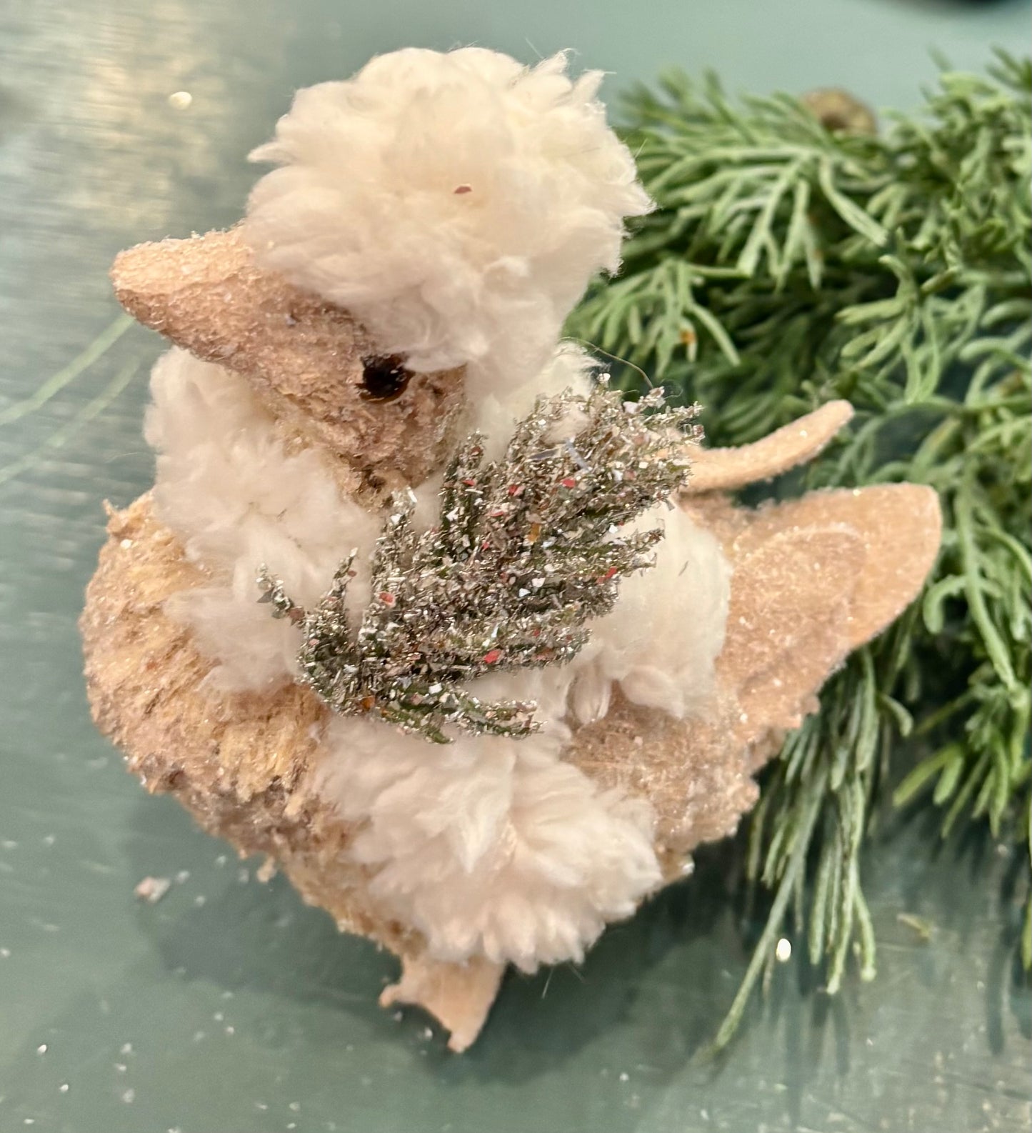 Small Sherpa Fur Gosling Decoration