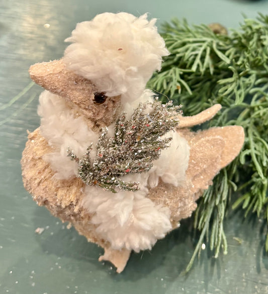 Small Sherpa Fur Gosling Decoration