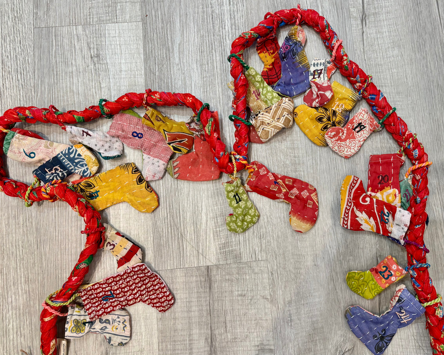 Upcycled Sari Advent Calendar