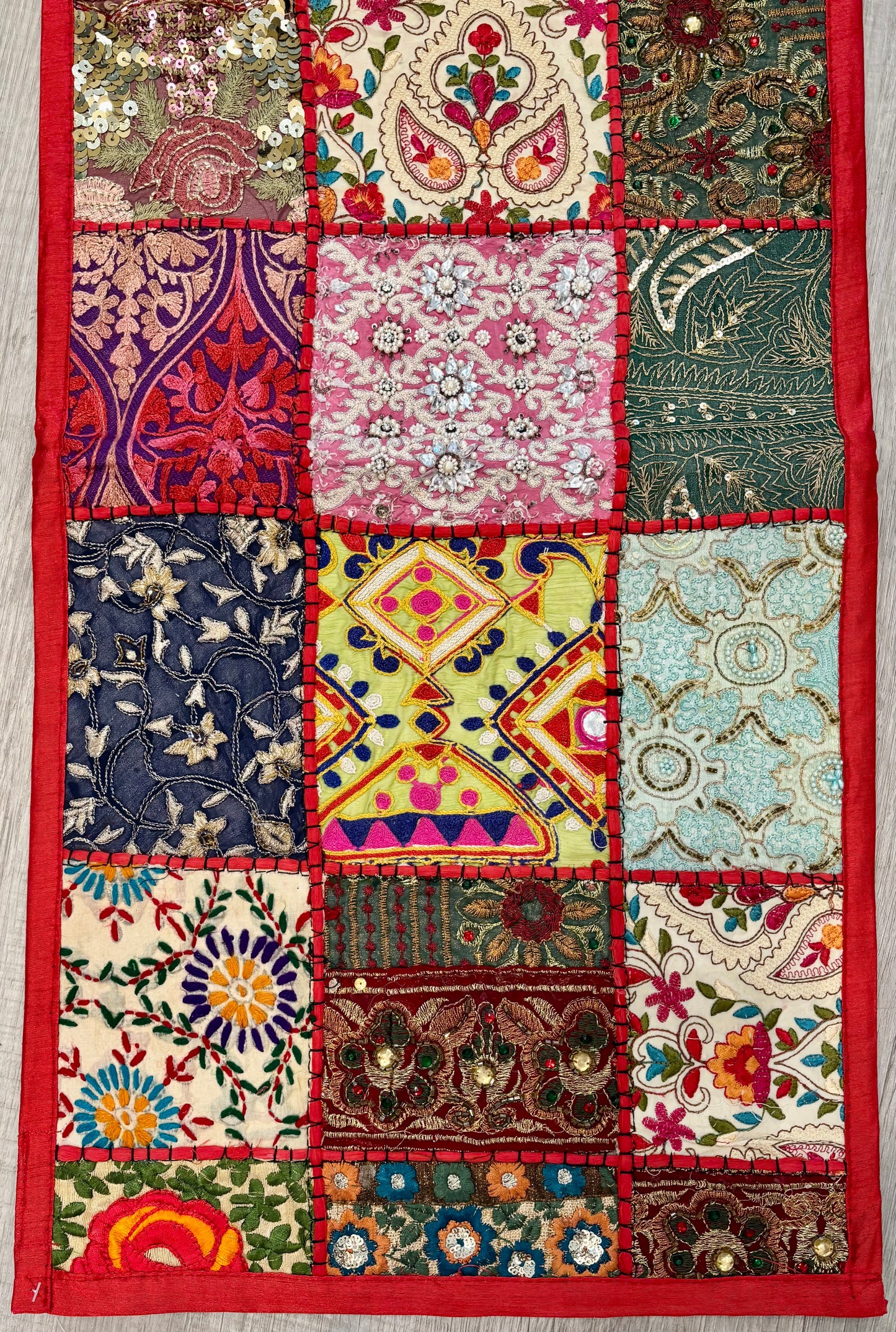 Glittering Patchwork Table Runner