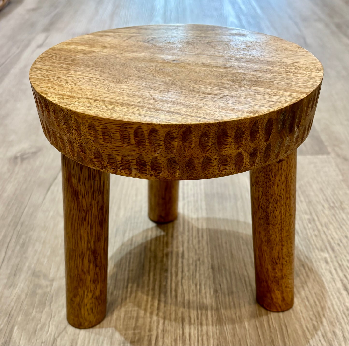 Natural Hand-carved Plant Stand