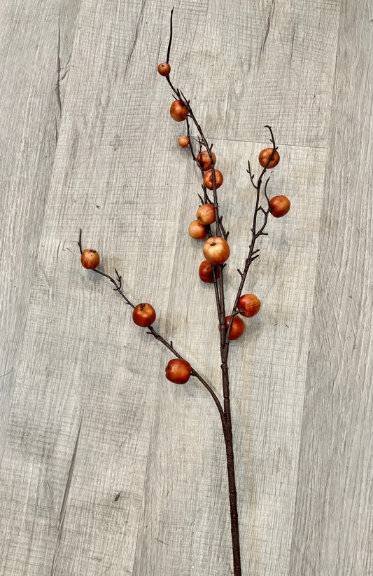 Faux Apple Fruit Branch, 35"