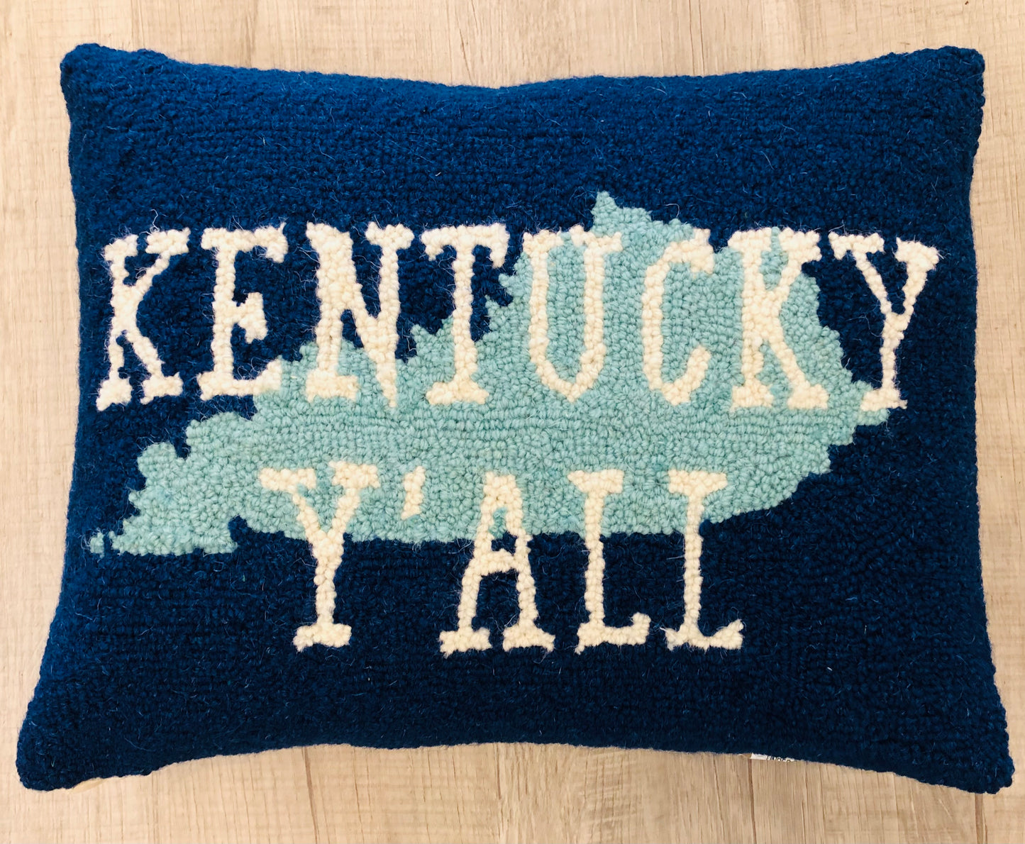 Kentucky Y'ALL Hooked Pillow