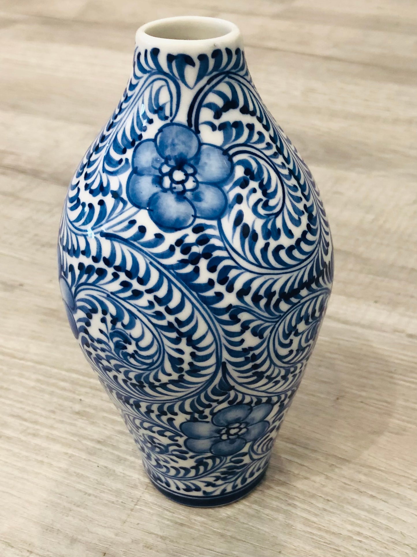 Blue and White 'Eleanor' Bud Vase