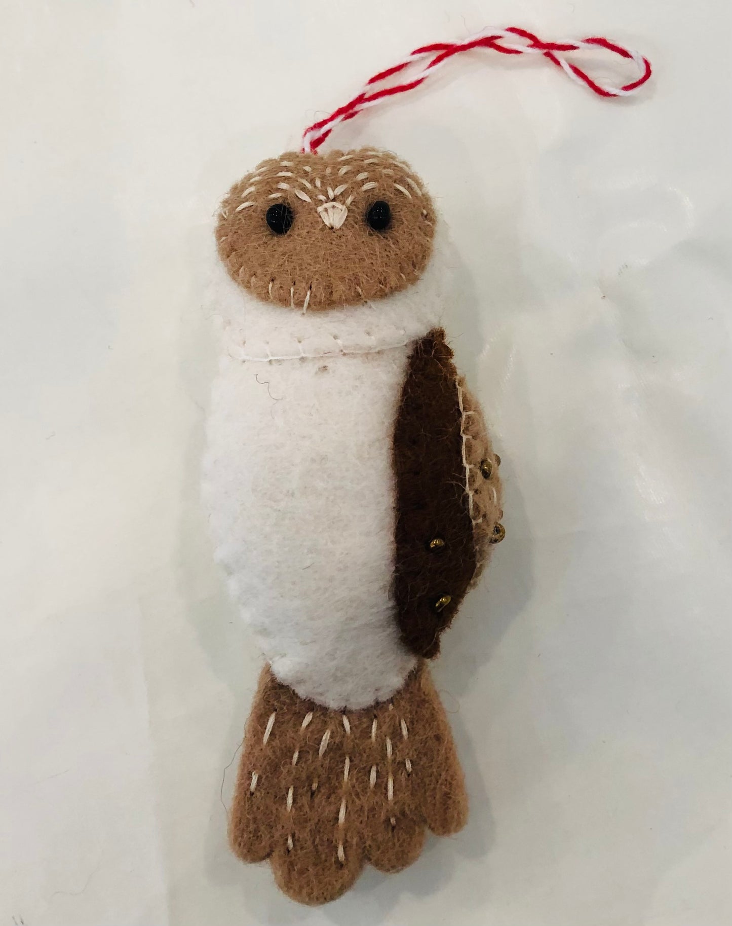 Owl Felt Wool Ornament