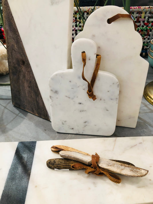 Marble and Wood Cutting Board
