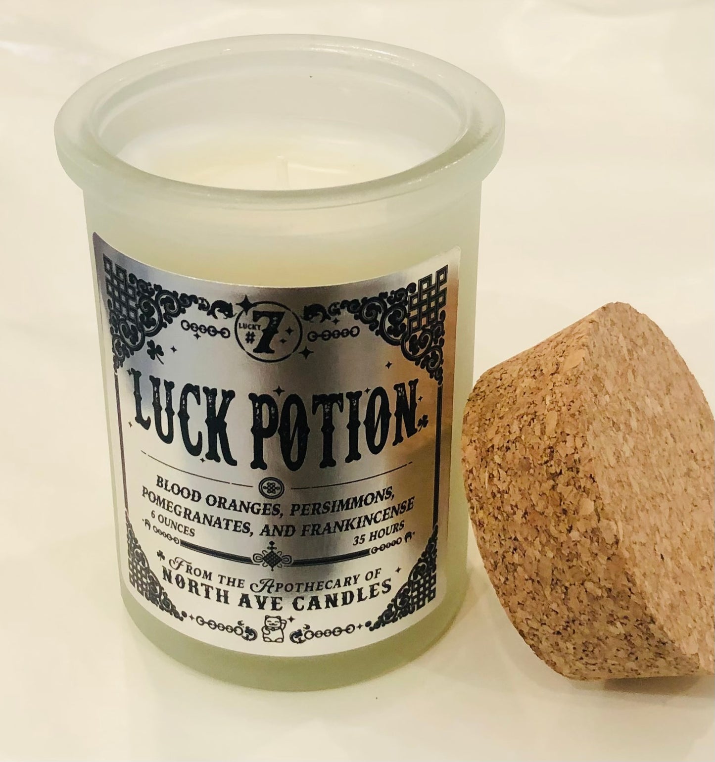 Apothecary Candle, Luck Potion, Persimmon and Pomegranate