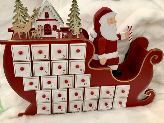 Santa and His Sleigh Advent Calendar
