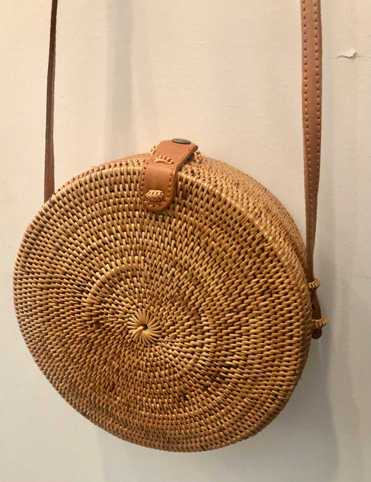 Camilla Round Rattan Bag