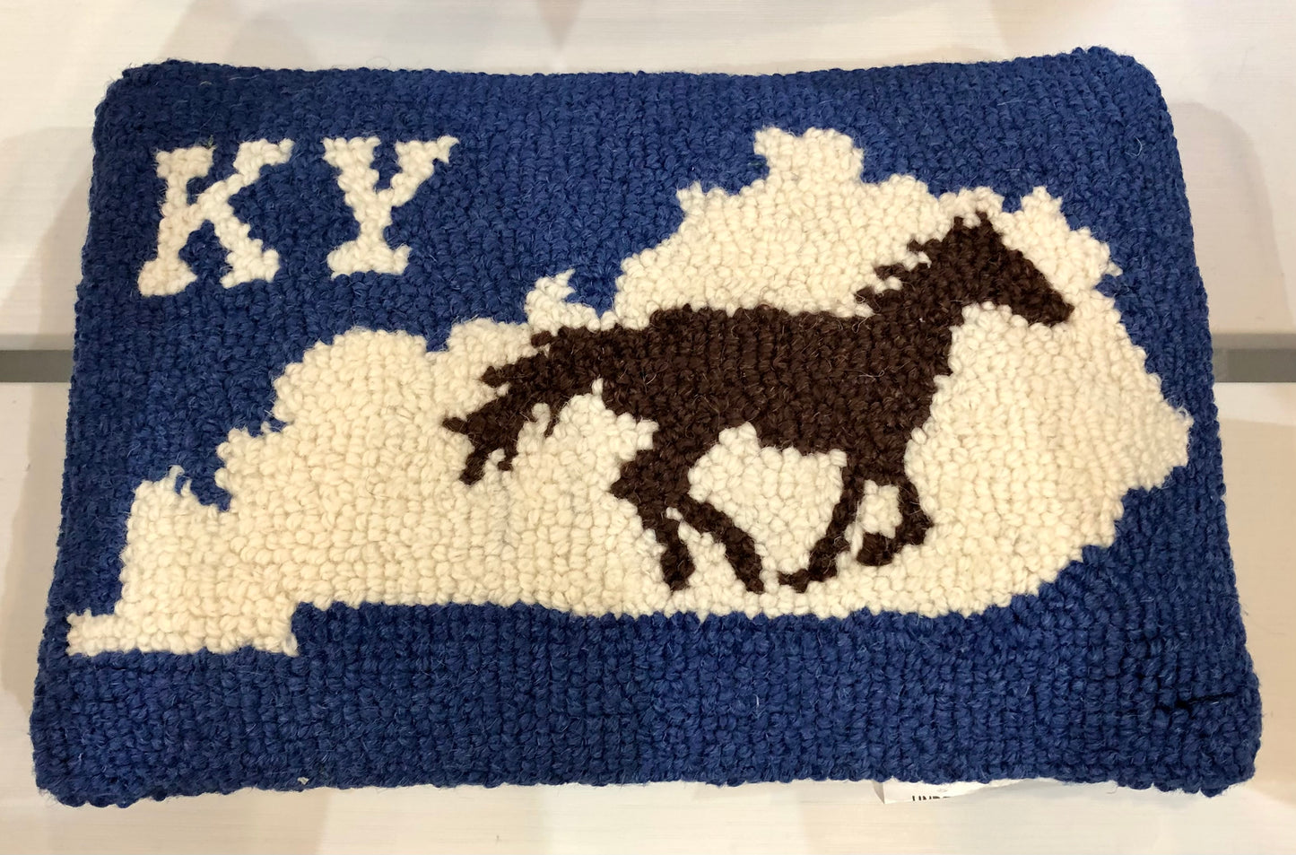 Kentucky Horse Hooked Pillow