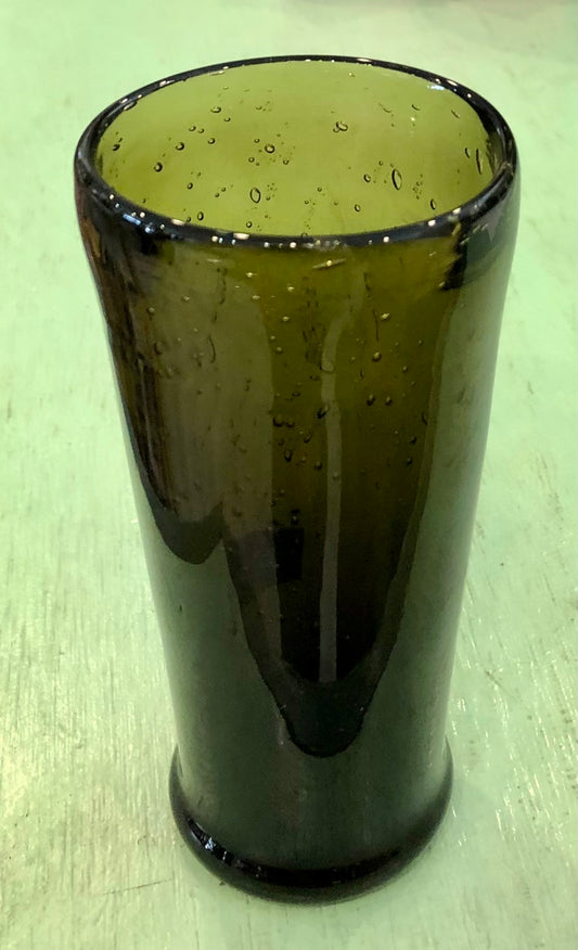 Hand-blown Green Tavern Glass