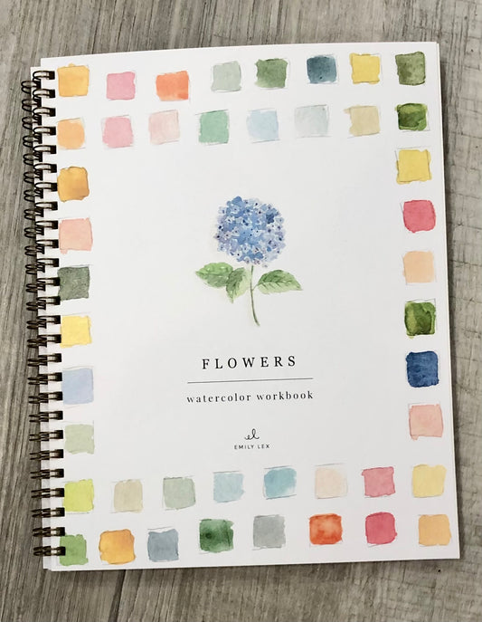 Flowers Watercolor Workbook