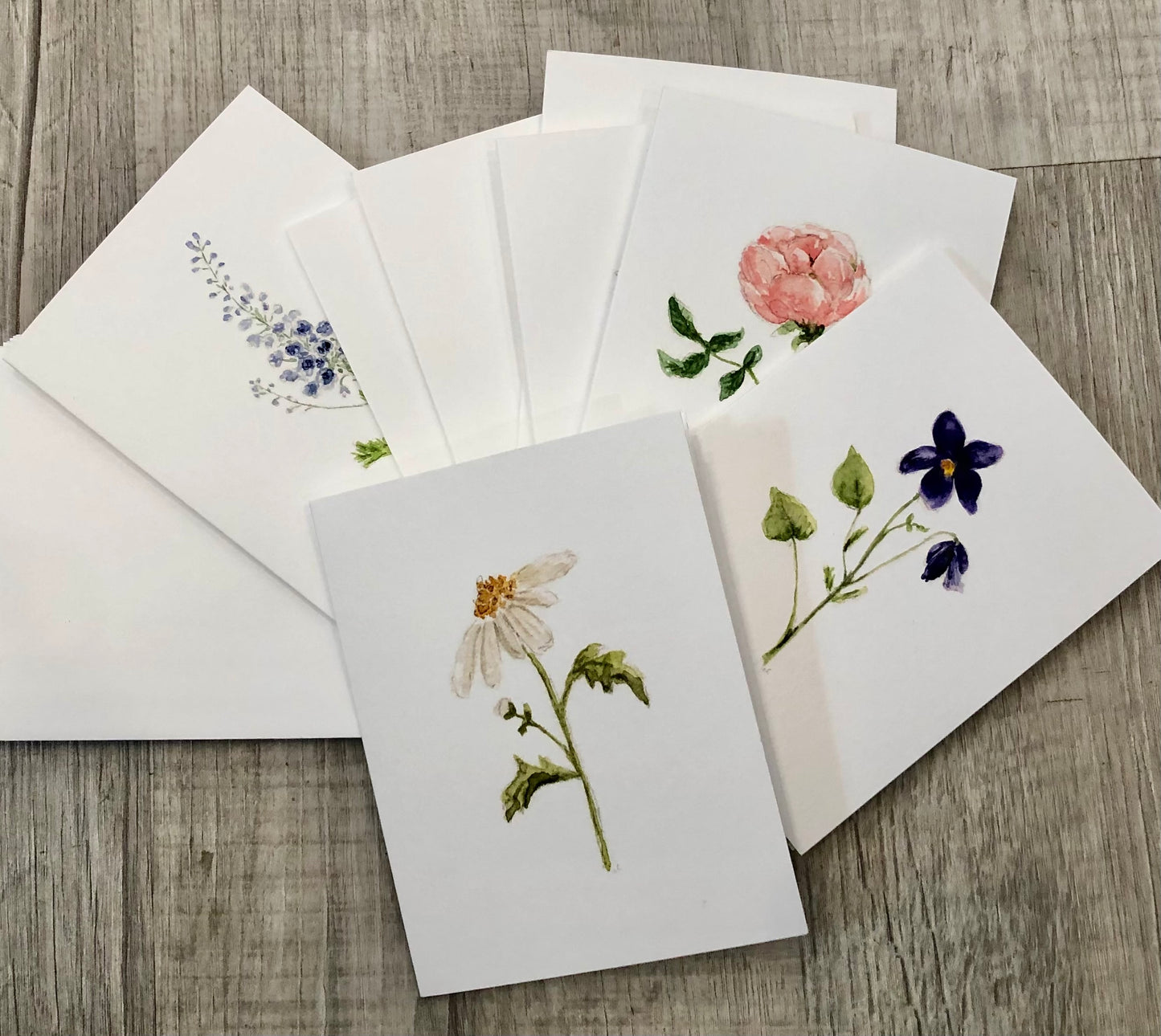 Assorted Garden Flowers Notecard Set