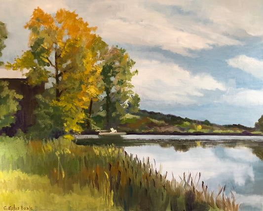 "Blue Lake Ranch" Original Oil Painting by Connie Estes Beale