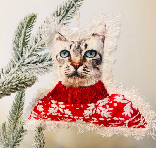 Dressed Cat Ornament