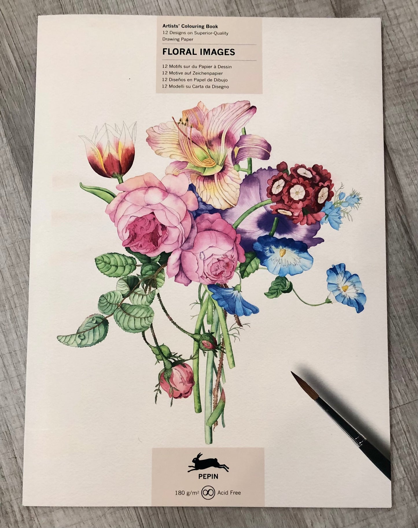 Floral Images Artists' Coloring Book