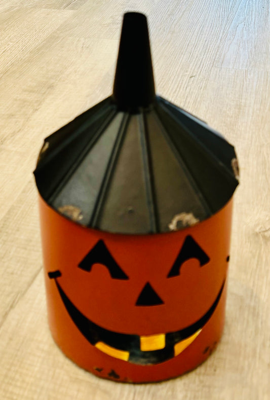 Jack-O-Lantern Luminary with Funnel Top