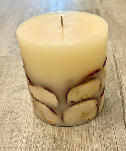 Apple Slice Botanical Pillar Candle