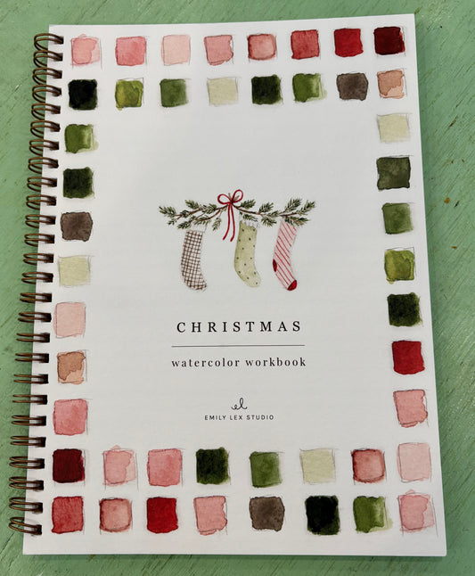 Christmas Watercolor Workbook