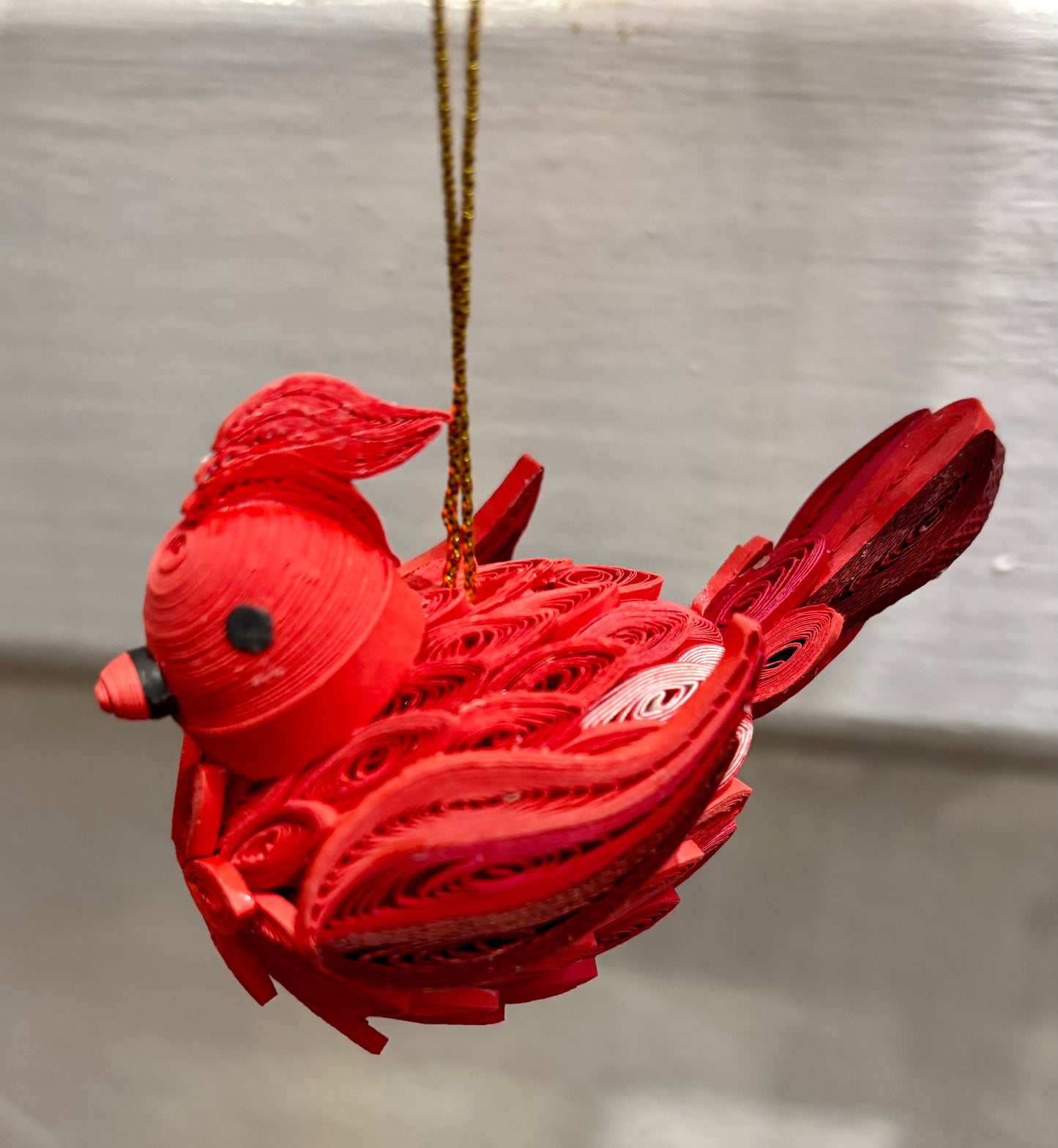 Quill Cardinal Ornament/3D
