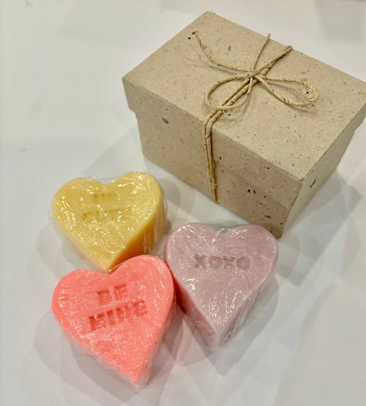 Love Notes Heart Soaps