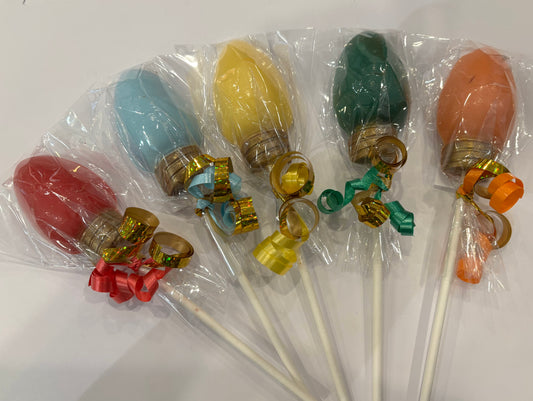 Christmas Tree Light Chocolate Lollipop