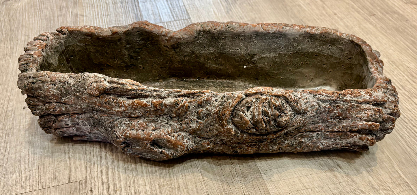 Long Cement Bark Planter