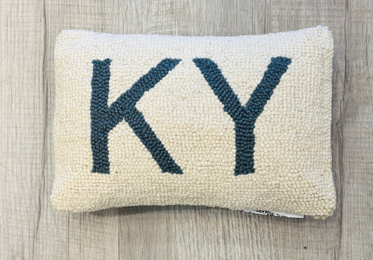 KY Hooked Pillow/White Background