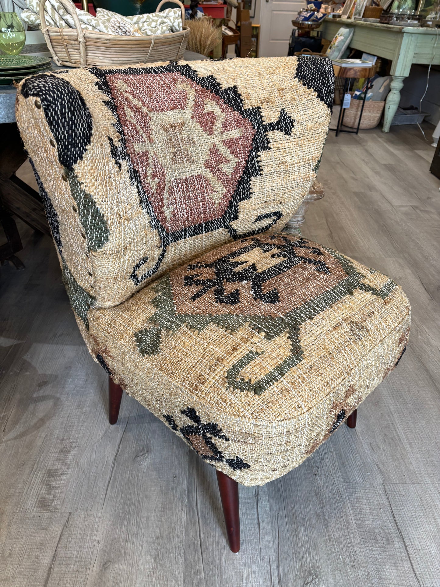 Accent Chair with Jute Covering
