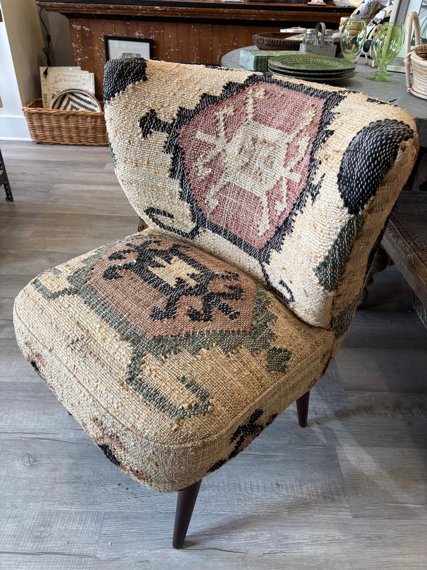 Accent Chair with Jute Covering