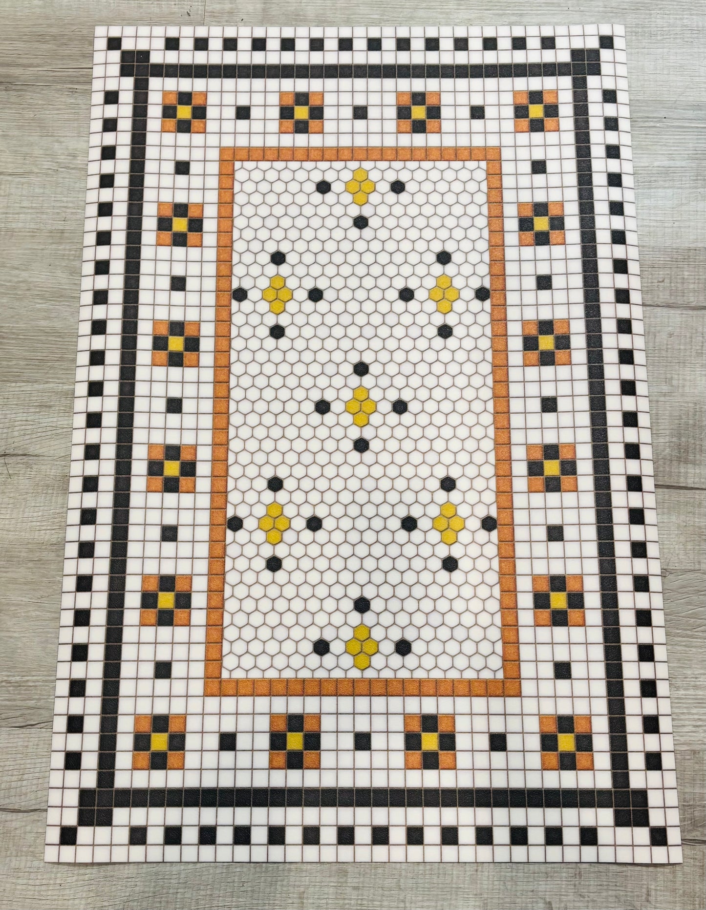 Mosaic vinyl mat, 24" x 36"