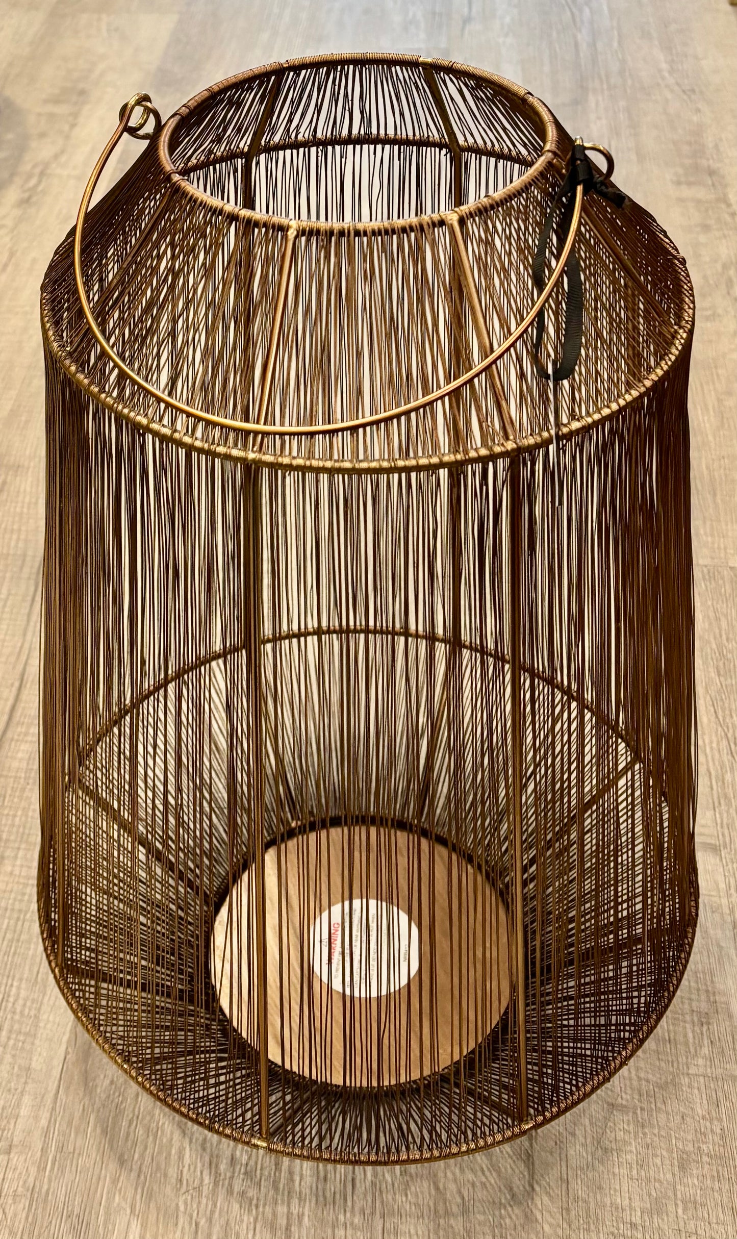 Golden Metallic Lantern