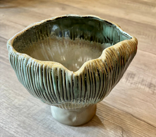 Glazed Mushroom Planter